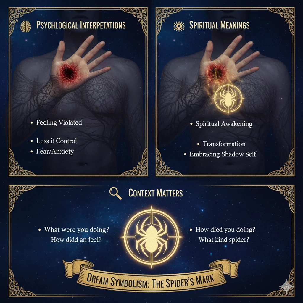 Dreaming About Spider Bite Dream Meaning