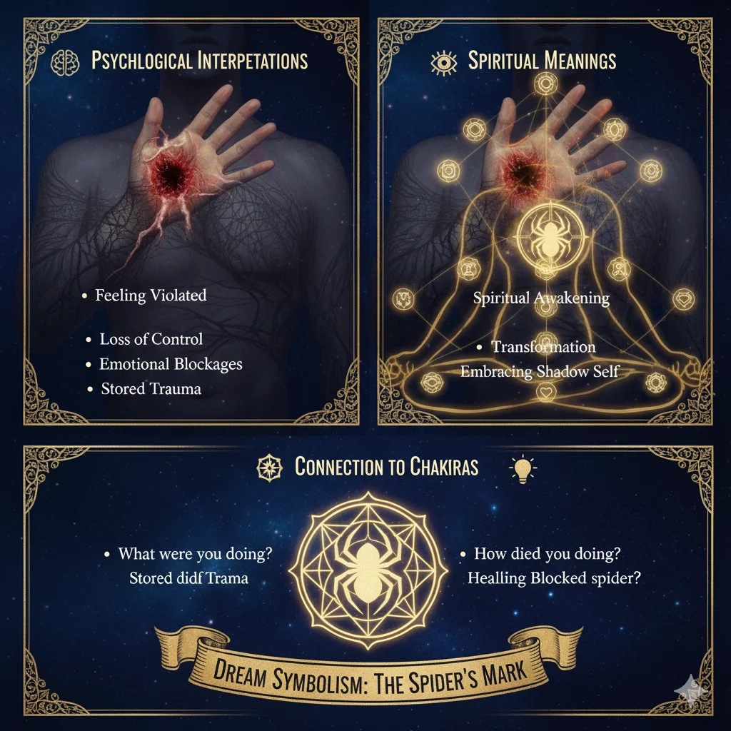 Dreaming About Spider Bite Dream Meaning