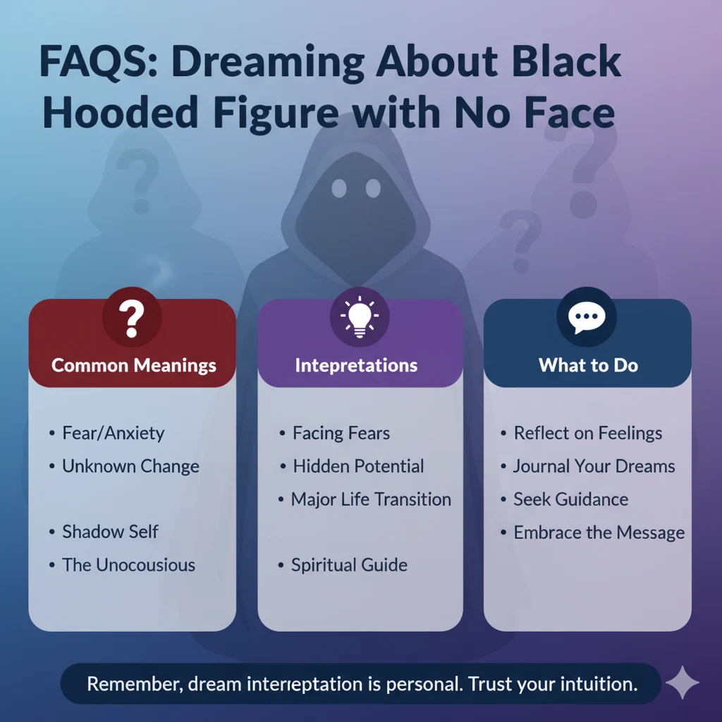 Dreaming About Black Hooded Figure with No Face