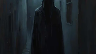 Dreaming About Black Hooded Figure with No Face