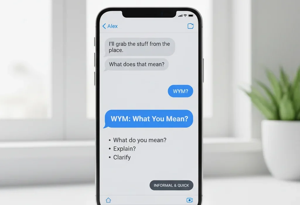 What Does WYM Mean in Text