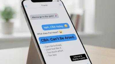 What Does CBA Mean in Text